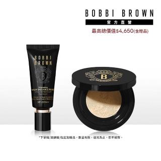 【Bobbi Brown 芭比波朗】冬蟲夏草完美持妝定妝組(亮膚持妝乳SPF24 PA++ 40ml+奢光蜜粉10g)