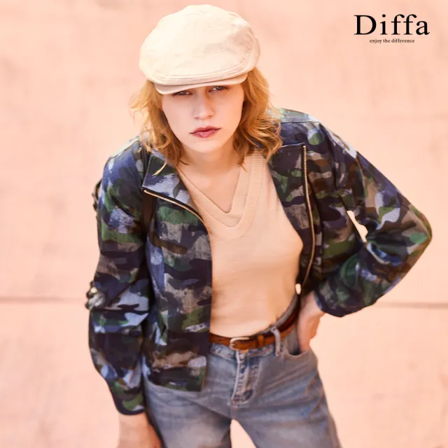 【Diffa】V領無袖毛衣-女