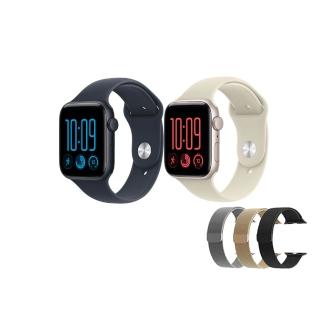 米蘭錶帶組【Apple】2026 Apple Watch SE3 GPS 44mm(鋁金屬錶殼搭配運動型錶帶)