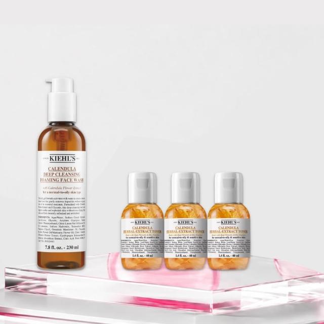 【Kiehl’s 契爾氏】官方直營 金盞花泡泡潔面凝露230ml(Kiehl’s/保濕 舒緩)