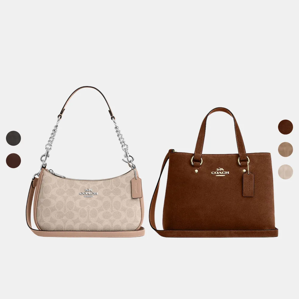 【COACH】蔻馳官方直營 TERI/STATION CARRYALL/EMORY/ETTA 單肩包 斜背包 手提包-多款可選(CV933/CET29)