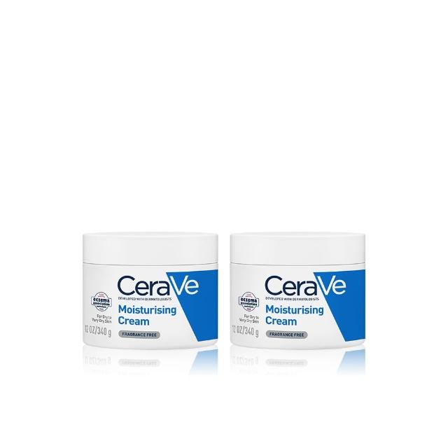 【CeraVe 適樂膚】期間限定特談雙入組★長效潤澤修護霜 340g X2(臉部身體乳霜)