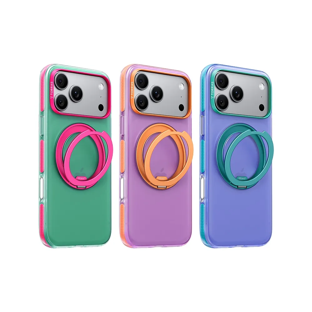 【TORRAS 圖拉斯】Ostand O3 Hue iPhone 18系列360度 支架防摔手機殼