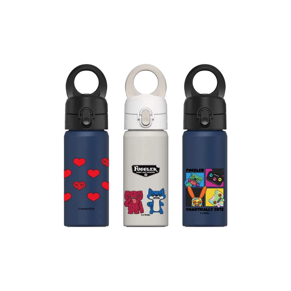 【RHINOSHIELD 犀牛盾】AquaStand磁吸水壺 不鏽鋼保溫杯480ml MagSafe兼容支架運動水壺(Fuggler放克牙寶)