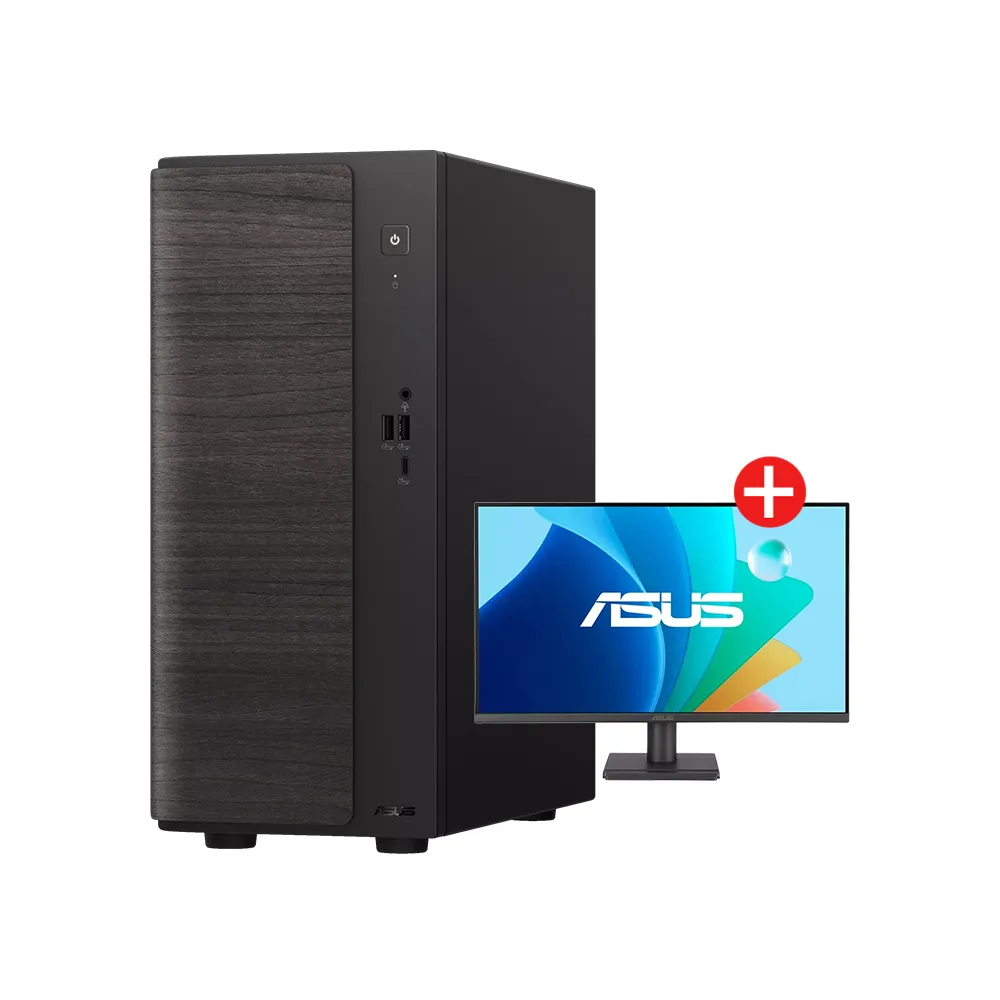 【ASUS 華碩】+27型螢幕★Core 3六核文書電腦(Core 3-100U/8G/512G SSD/W11/H-V501MV)