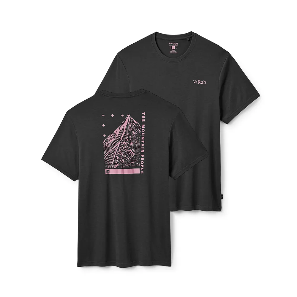 【RAB】Crimp Esker Tee 日常休閒攀岩排汗T恤 鯨魚灰 男款 #QCC42