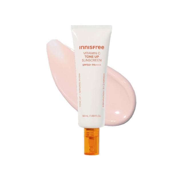 【innisfree】維他命C亮白潤色防曬霜 SPF50+ PA++++ 50ml(潤色提亮)