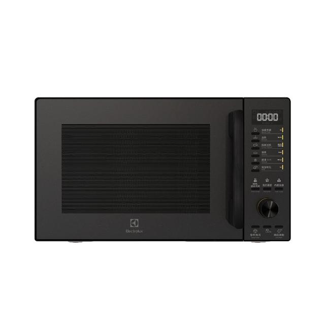 【Electrolux 伊萊克斯】雙11限定 極致美味500 25L 獨立式燒烤微波爐(EMG25D22BM 珠光黑)