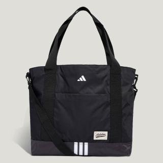【adidas 愛迪達】Uni Tote Bag 托特包 肩背 手提 多功能 實用 黑(KY9936)