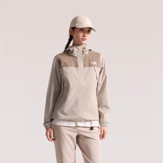 【The North Face】北臉 外套 女 運動連帽外套 防潑水 W ANTORA RAIN JACKET 褐 NF0A8DFASN4