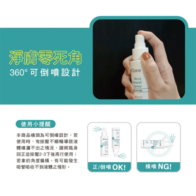 【St.Clare 聖克萊爾】2%水楊酸背痘調理噴霧100mlx3入(去角質/淨痘/美背)