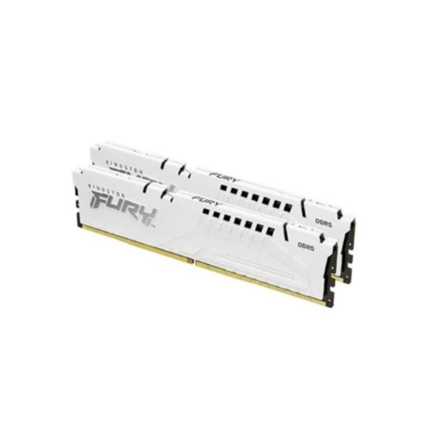RAM+MB組合★【金士頓】FURY Beast DDR5 6000MT/s 32GB（2x16GB）記憶體 白色(KF560C36BWE2K2-32)+技嘉B850