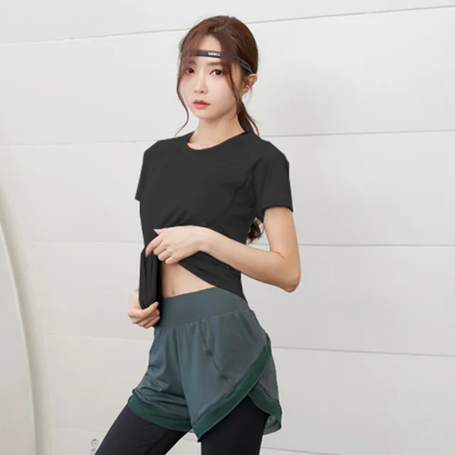 【BODYAIR】任2入 弧形修身背網上衣(瑜珈.慢跑.運動.健身.透氣.舞蹈.運動服)