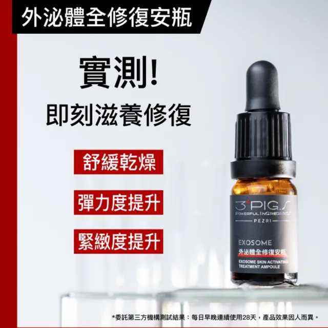 【PEZRI 派翠】外泌體重磅禮盒(外泌體綜合款禮盒/美妝盒/精華乳+安瓶贈安瓶9ml/新年/情人節/送禮))