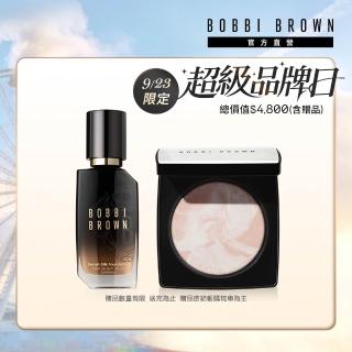 【Bobbi Brown 芭比波朗】粉嫩底妝組(冬蟲夏草緞光精萃粉底液30ml+大理石粉嫩蜜粉餅)
