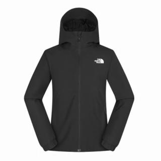 【The North Face】北臉 外套 女 運動連帽外套 防潑水 透氣 W QUEST MONO INS JACKET-01 黑 NF0A8HRNJK3