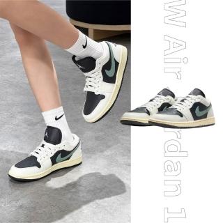 【NIKE 耐吉】W Air Jordan 1 Low Jade Smoke 煙燻翡翠 休閒鞋 運動鞋 女鞋 DC0774-001