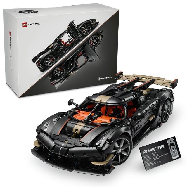 【LEGO 樂高】科技系列 42232 Koenigsegg Sadair’s Spear 巔峰超跑(科尼賽克 跑車模型 禮物 玩具)