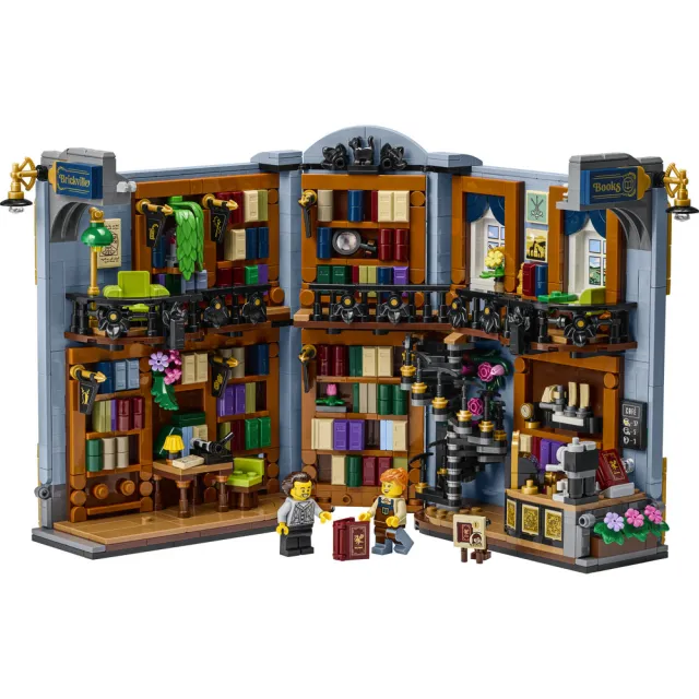【LEGO 樂高】Icons 11379 書店：書擋擺飾(書擋 居家擺設 禮物 玩具)