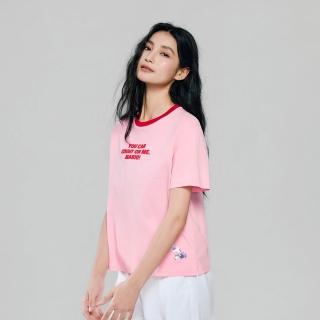 【GIORDANO 佐丹奴】女裝印花短袖T恤 超級瑪利歐銀河電影版系列(74 嬌粉紅)