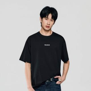 【GIORDANO 佐丹奴】男裝印花短袖T恤 超級瑪利歐銀河電影版系列(09 標誌黑)