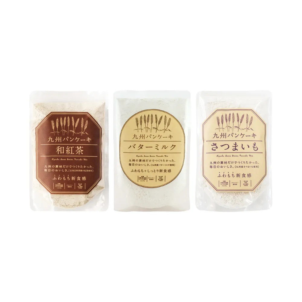 即期品【_九州Pancake】鬆餅粉 200g(和紅茶/經典牛奶/薩摩芋/黑糖)
