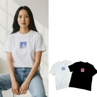 【CALVIN KLEIN】方框設計 Calvin Klein Jeans 女短T 純棉 CK 偏大 短袖 T恤 夏季穿搭 @1781CR5