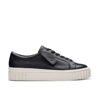 【Clarks】小街頭系列 Mayhill Walk 女款輕盈升級百搭餅乾鞋 (CLF76436C黑色)