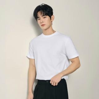 【GIORDANO 佐丹奴】韓系選品 男裝純棉基礎圓領短袖T恤(多色任選)