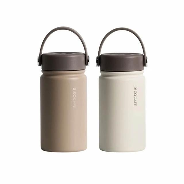 【RICO 瑞可】陶瓷易潔層廣口保溫杯-380ml(JPC-380)