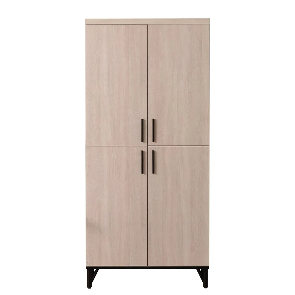 【WAKUHOME 瓦酷家具】Linda 白橡簡約生活 6尺高鞋櫃