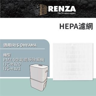 【RENZA】適用 IRIS OHYAMA 愛麗思歐雅瑪 IJC-H120 IJC-H121 12公升 PM2.5空氣清淨除濕機 12L HEPA濾網