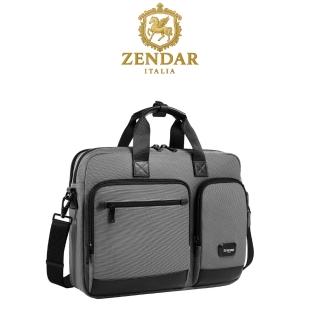 【ZENDAR】台灣總代理 限量3折 頂級高彈性電腦公事包 英倫系列 全新專櫃展示品(15吋 男包)