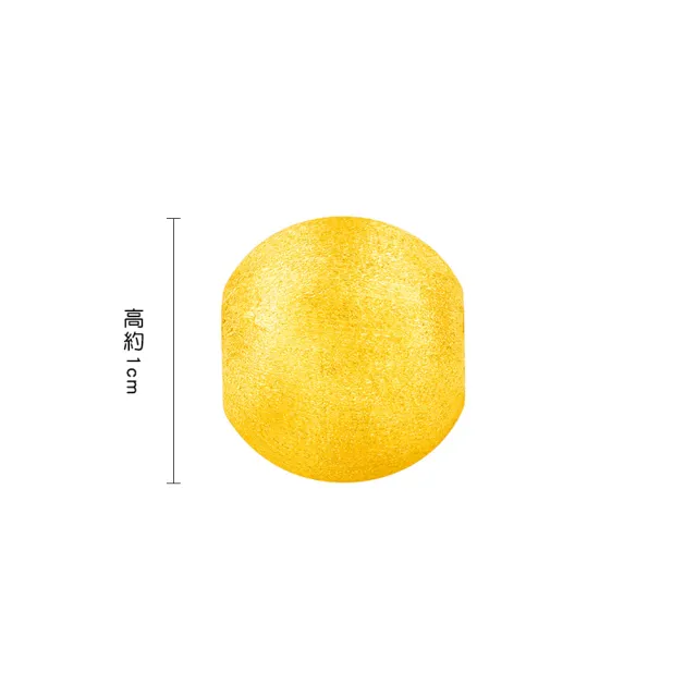 【周大福】絲絨貓眼珠 小金珠轉運珠 黃金串珠