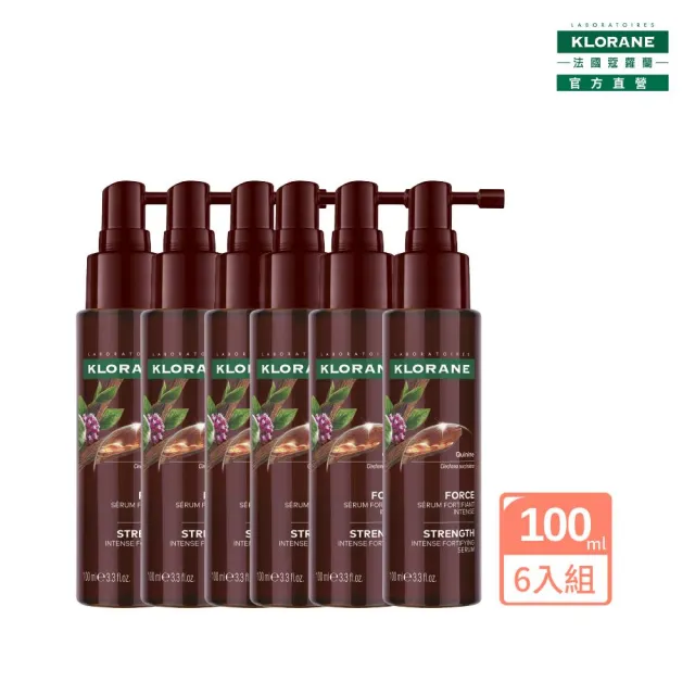 【KLORANE 蔻蘿蘭】官方直營 植萃養髮強韌精華液100ml(升級版)6入組