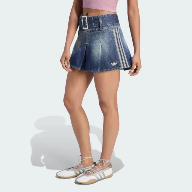 【adidas 愛迪達】運動 休閒 短裙 女裙 STREET W SKIRT(KX3049)