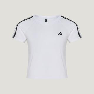 【adidas 愛迪達】運動 休閒 短袖 T恤 女上衣 FAV 3S TEE 1(KZ1526)