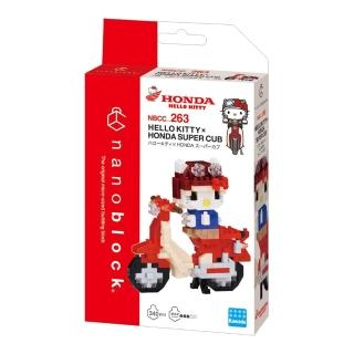 【nanoblock 河田積木】NBCC 263 Hello Kitty × Honda Super Cub(sanrio)