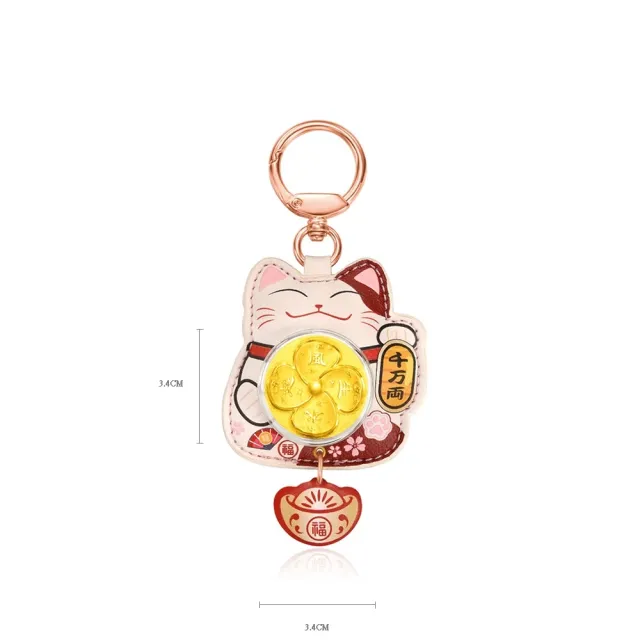 【周大福】風生水起招財貓黃金金章