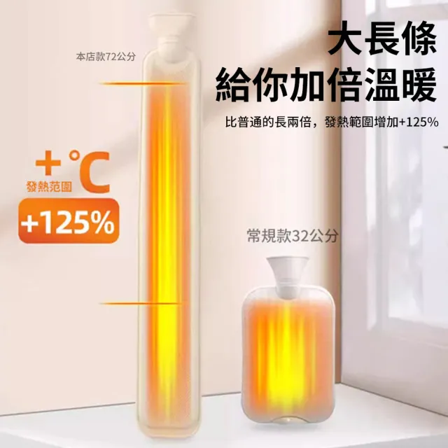 【TLYS-J】長條注水熱水袋 2000ml 72公分 暖手寶 暖手袋 熱敷袋 暖暖包 暖暖袋 暖宮帶
