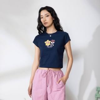 【CONVERSE】PETS GRAPHIC BABY FIT TEE OBSIDIAN 女上衣 短袖 T恤 (WCJ771-695)