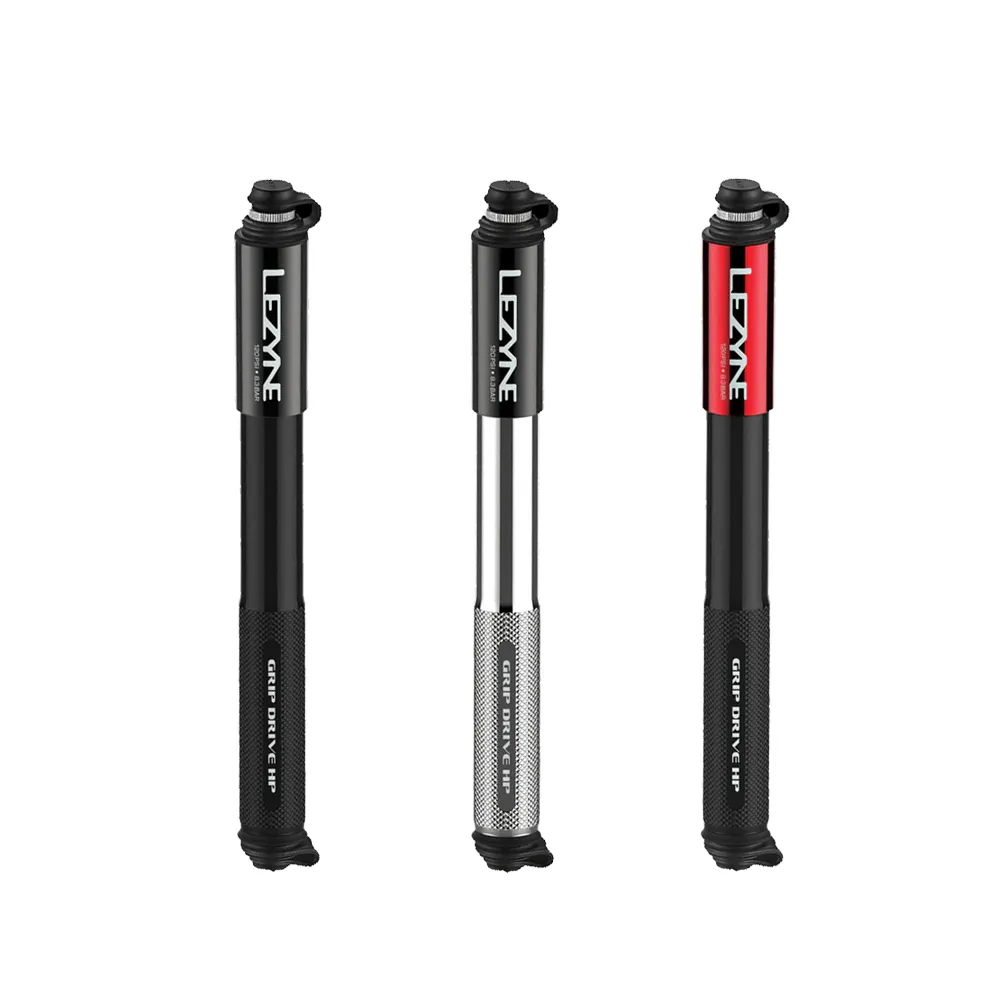 【LEZYNE】攜帶式打氣筒 120psi 美法嘴兩用 GRIP DRIVE HP-M(便攜式/灌氣/補胎/自行車/單車)