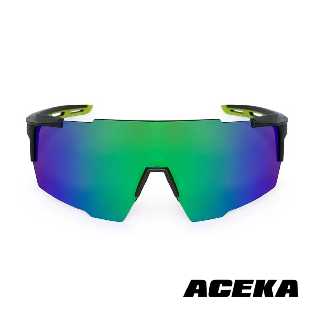 【ACEKA】台灣製墨鏡綠耀星辰無框運動太陽眼鏡(SONIC 專業運動系列)