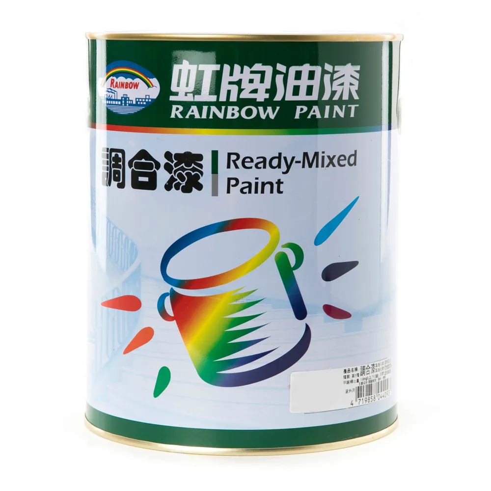 【虹牌】彩虹屋調合漆有光 銀灰色 0.8L