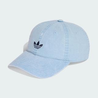 【adidas 愛迪達】帽子 運動帽 棒球帽 遮陽帽 三葉草 BASEBALL CAP 藍 KE0855(3831)