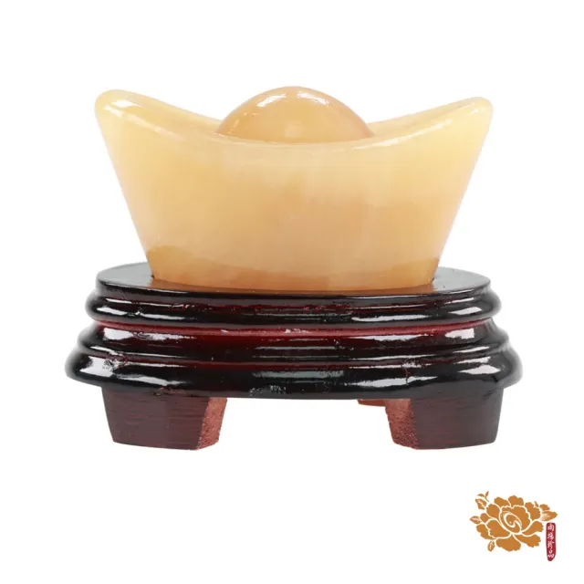 【雨揚】黃玉元寶4吋 (招財/擋煞/事業運/保平安/聚財納福/招財擺陣)