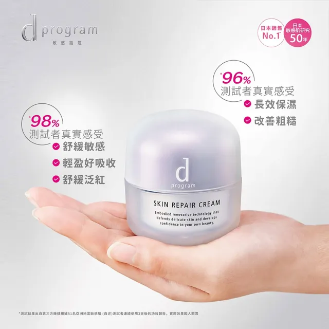 即期品【d program 敏感話題】保濕修護霜加倍組 (霜 x2)