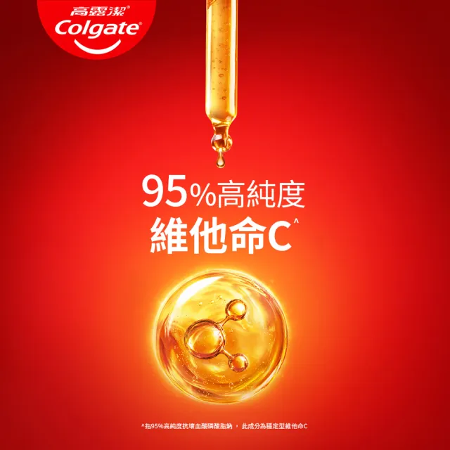 【Colgate 高露潔】OPTIC WHITE光感白高純度維他命C美白牙膏80gx3入(新上市)