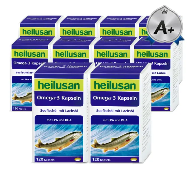 【Heilusan 好立善】純淨深海鮭魚油 10入組(共1200粒、TG型、小分子好吸收)