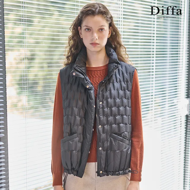 【Diffa】背心式羽絨外套-女